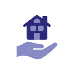 House in Hand Real Estate, Home Ownership Icon