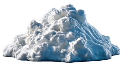 Obraz premium Cloud-like snow mountain: A snow-covered mountain, resembling a cloud, offering a visual experience of winter and mountain adventure. 