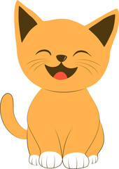 Cute Cartoon Cat Illustration