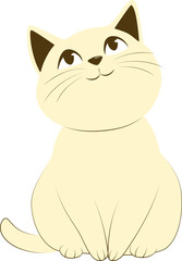 Cute Cartoon Cat Illustration