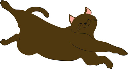 Cute Cartoon Cat Illustration