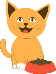 Cute Cartoon Cat Illustration