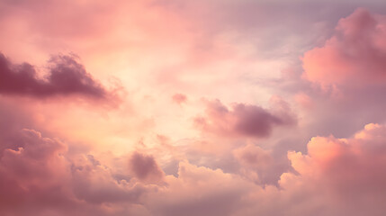 Obraz premium Pink clouds in the sky