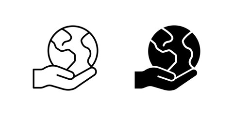 Earth Care Line and Glyph Icon Collection