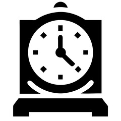 Classic Alarm Clock Icon Vector Design