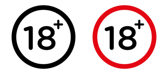 18 Plus Simple vector icons illustrations for graphic design.