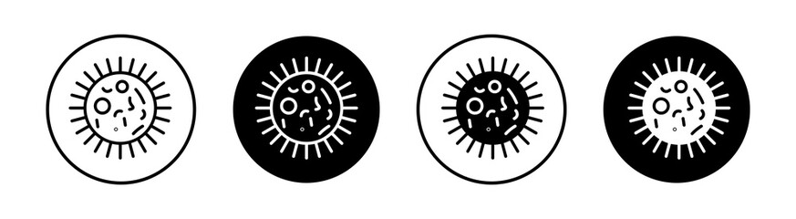 Bacteria Simple vector icons illustrations for graphic design.