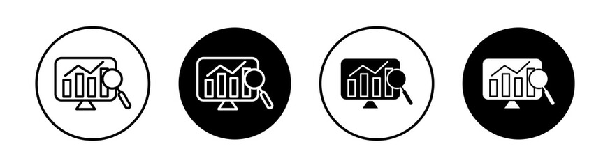 Data analytics Simple vector icons illustrations for graphic design.