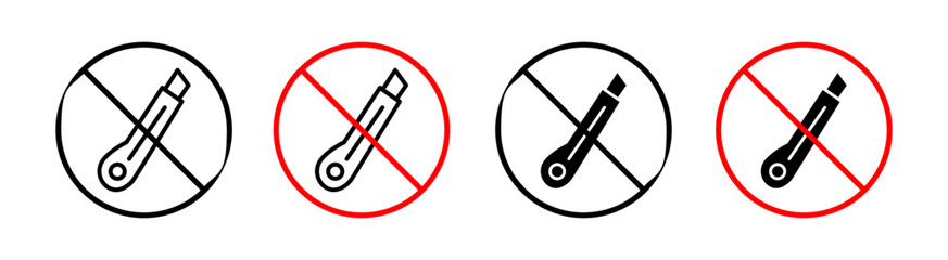 Do not cut Simple vector icons illustrations for graphic design.