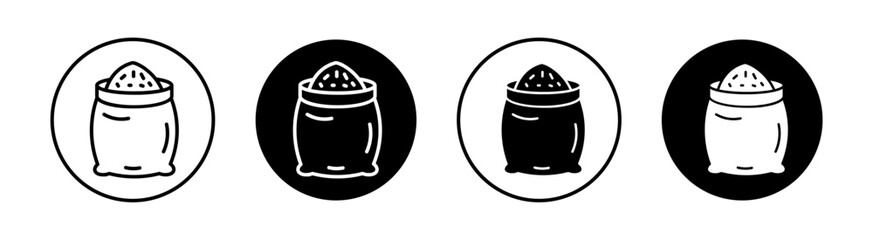 Flour bag Simple vector icons illustrations for graphic design.