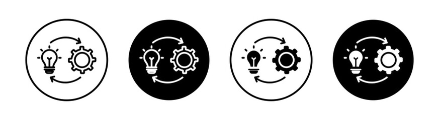 Implementation Simple vector icons illustrations for graphic design.