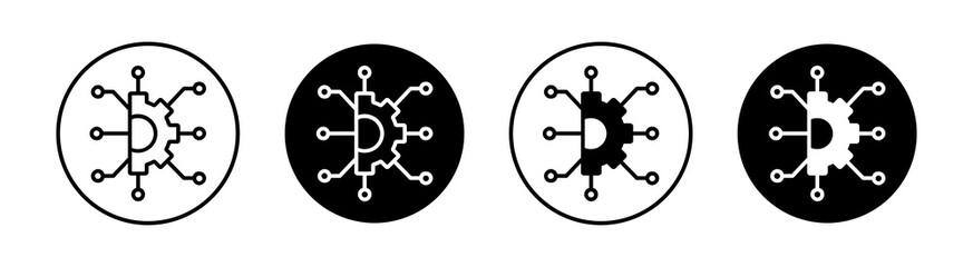 Integration Simple vector icons illustrations for graphic design.