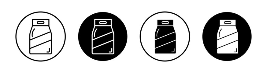 Laundry detergent pack Simple vector icons illustrations for graphic design.