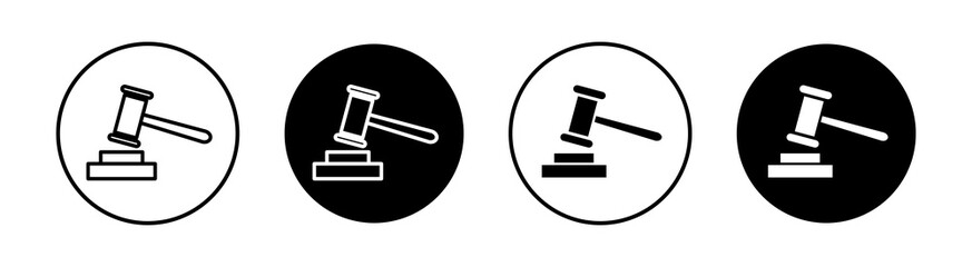 Law Simple vector icons illustrations for graphic design.