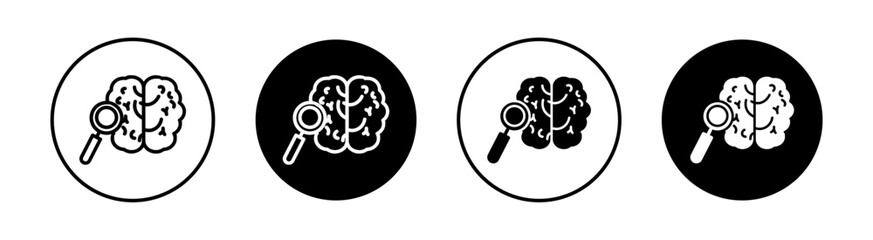 Mind research Simple vector icons illustrations for graphic design.