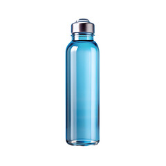 Naklejka premium Stylish Light Blue Glass Water Bottle