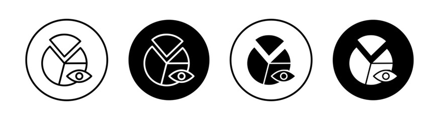 Predictive analytics Simple vector icons illustrations for graphic design.