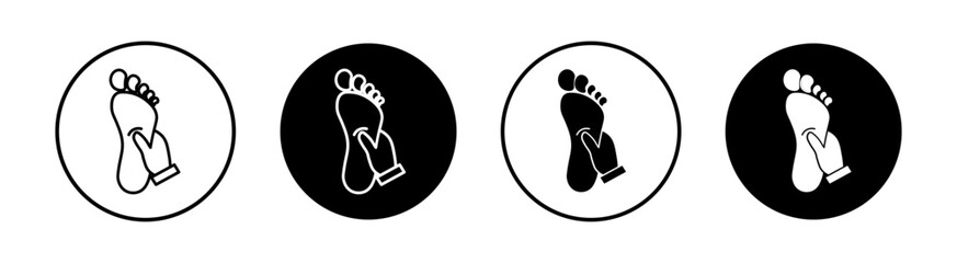 Reflexology foot massage Simple vector icons illustrations for graphic design.