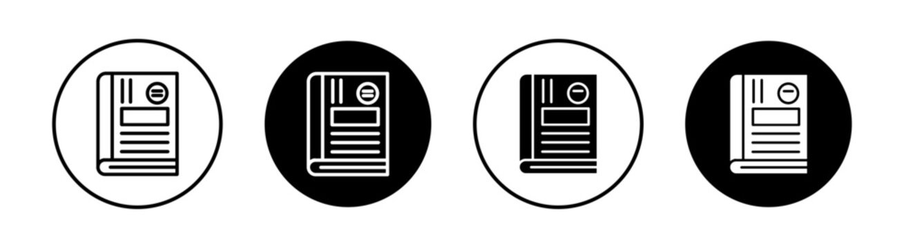 Reference data Simple vector icons illustrations for graphic design.