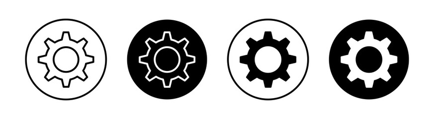 Settings Simple vector icons illustrations for graphic design.