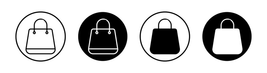 Shopping bag Simple vector icons illustrations for graphic design.