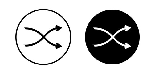 Shuffle arrow Simple vector icons illustrations for graphic design.