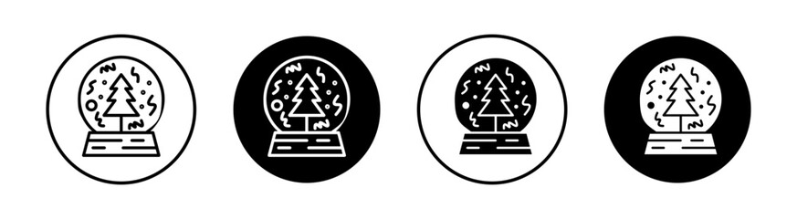 Snow globe icons collection for web ui designs