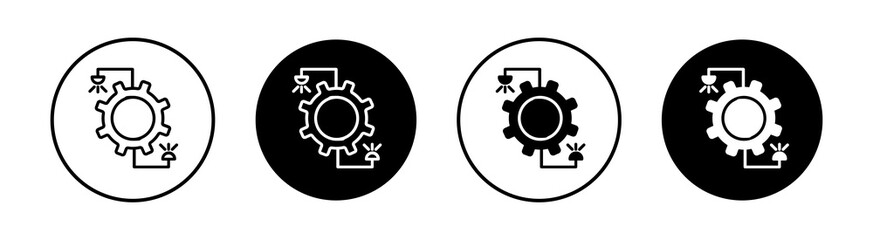 Synthesis of ideas Simple vector icons illustrations for graphic design.