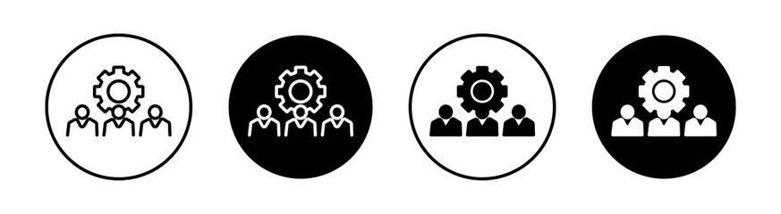 Teamwork Simple vector icons illustrations for graphic design.