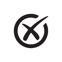 Fototapeta premium check mark icon. tick mark with checkbox icon. Vector Illustration Eps 10