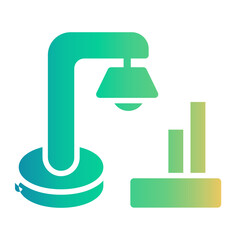lamp desk Gradient icon