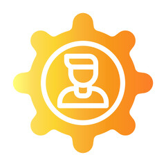 human resource Gradient icon