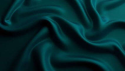 Obraz premium Dynamic Teal Gradient Background with Smooth Curves and Depth for Modern Design Projects
