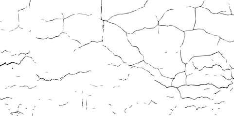  Abstract Overlay. Wall Background.Cracks in the concrete wall isolated on white background.  For designers to apply texture cracks to objects.

