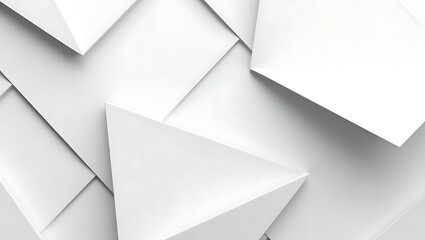 Modern Geometric White Abstract Background with Clean Lines and Minimalist Design for Creative Projects