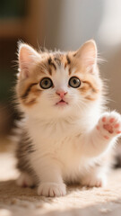 cat, animal, kitten, pet, cute, feline, domestic, portrait, fur, eyes, pets, white, young, mammal, animals, eye, kitty, tabby, red, adorable, beautiful, nature, fluffy, looking, whiskers