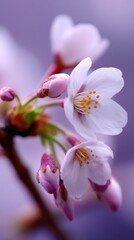 Elegant Spring Blossom Display Capturing the Delicate Beauty of Floral Season Petals in Gentle Light
