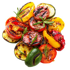 Delicious grilled vegetables .isolated [Transparent Background PNG] 