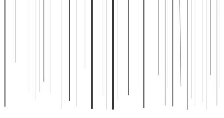 Vertical stripe of pattern vector. Design lines random black on white background. Design print for illustration. EPS10