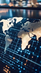 Global Network: Data Flows Across Continents