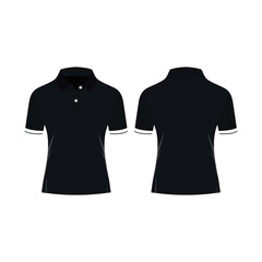 Naklejka premium Polo tshirt Woman vector image and illustration