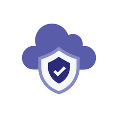 Cloud Security Icon Secure Cloud Data Protection