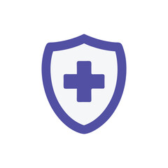 Fototapeta premium Medical Shield Icon Health Protection and Safety
