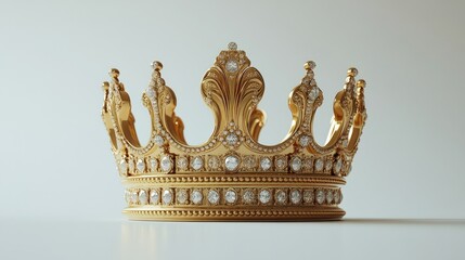 Golden Crown with Diamonds