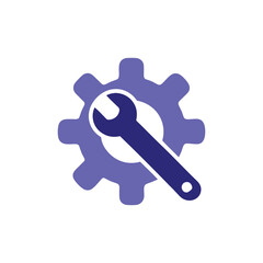 Gear Wrench Icon Repair, Maintenance, and Settings Symbol