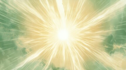 Radiant explosion radiating from a central point.