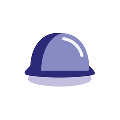 Simple Purple and Blue Dome Hat Icon Illustration