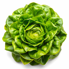 Fototapeta premium Fresh Green Lettuce Head Food Photography