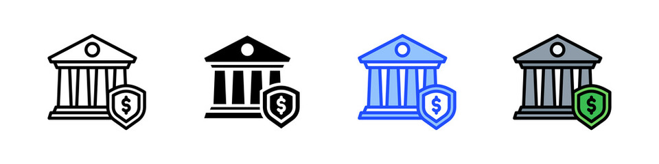 Protection Icon Collection With Multiple Styles