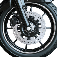 wheel of a motorcycle